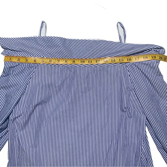 Guest Editor Anthropologie | Women | Off Shoulder Pinstriped Top | Medium - Picture 6 of 15